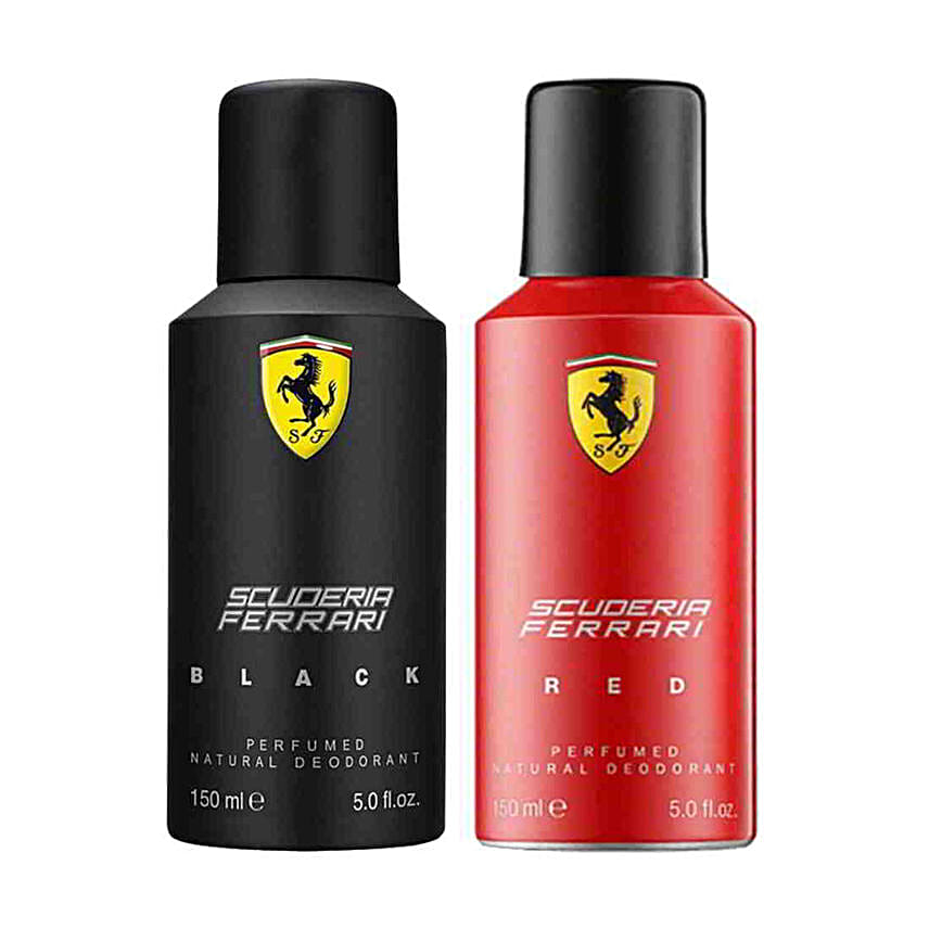 Scuderia Ferrari Black & Red Pack of 2 Deo