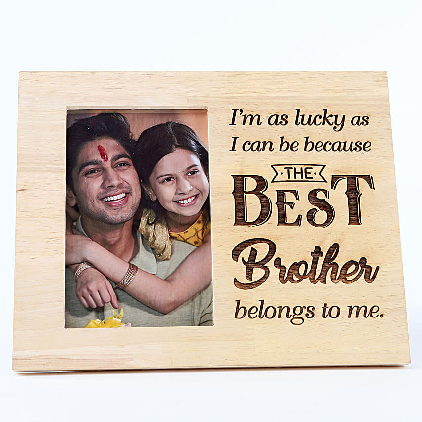 Personalised Wooden Frame- My Best Brother