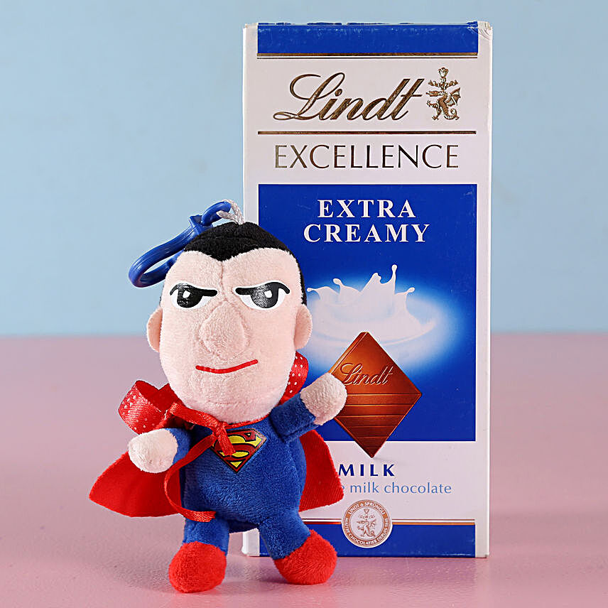 Lindt Chocolate & Superman Kids Rakhi