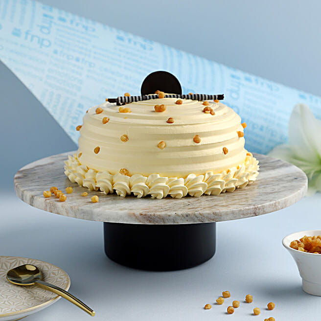 Buy/Send Heavenly Butterscotch Cream Cake Half Kg Online Ferns N Petals