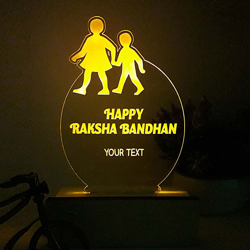 Personalised Night Lamp For Raksha Bandhan