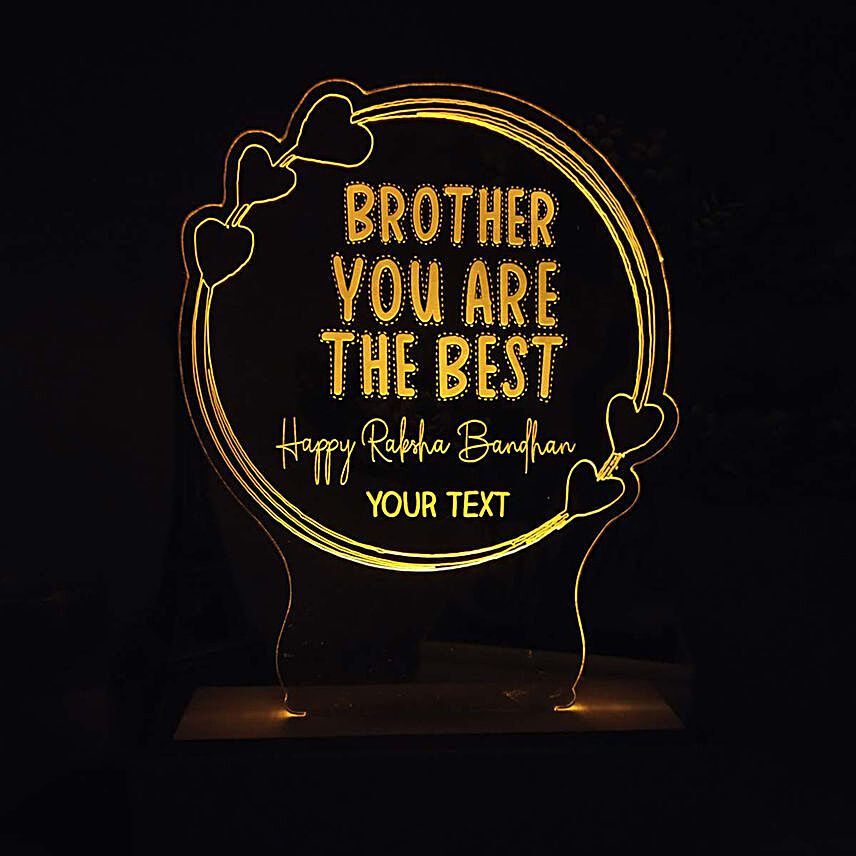 Personalised Night Lamp For Best Brother