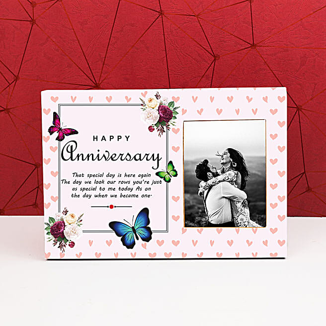 Buy/Send Personalised Happy Anniversary Photo Frame Online FNP