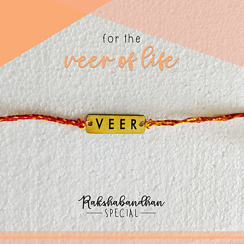 For Your Veer Quirky Rakhi & Card