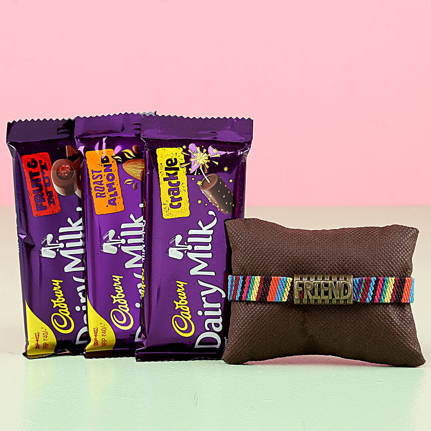 Colourful Friendship Band & Cadbury Chocolate Bars