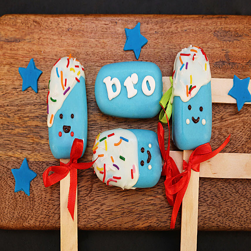 Bright and Yummy Cakesicles For Bro- Set of 4