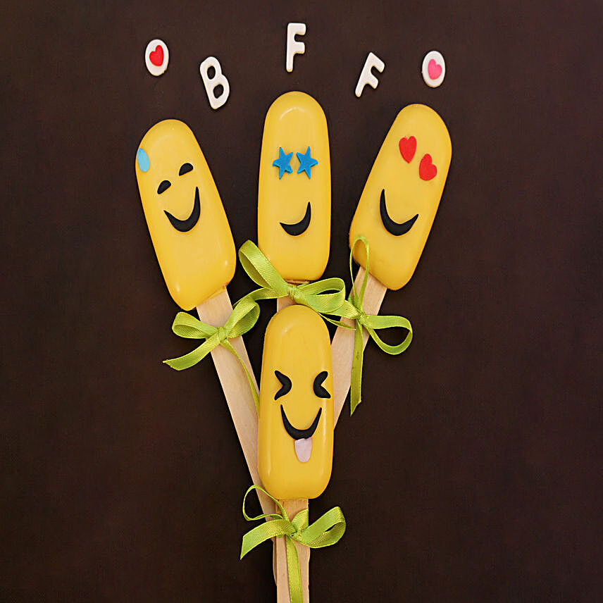 Emoji Special Funny Cakesicles Set of 4