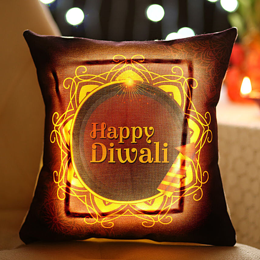 Diwali Wishes LED Cushion