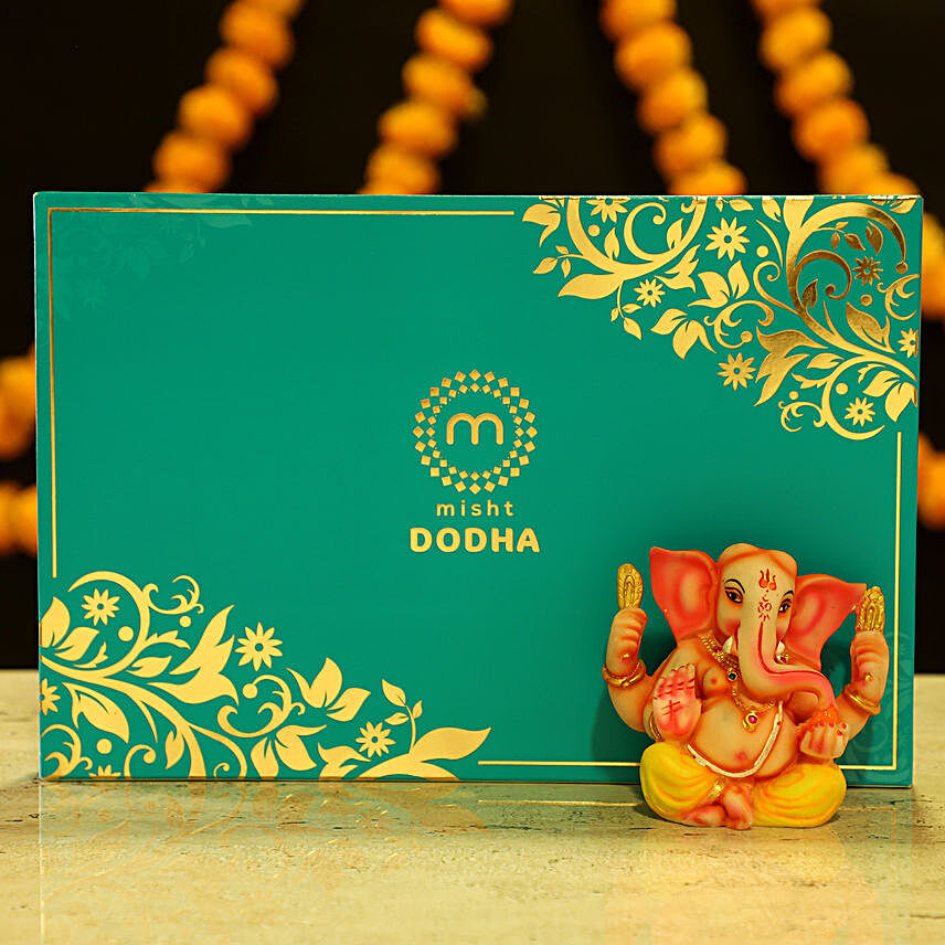 Lord Ganesha Idol & Dodha Burfi