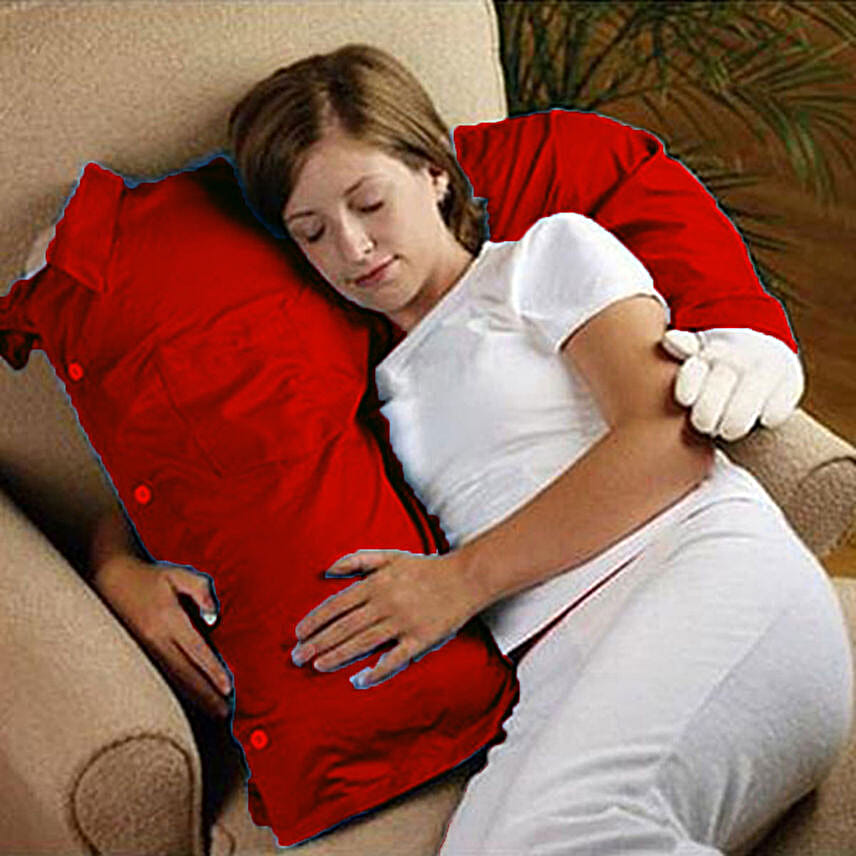 Boyfriend Arm Pillow- Red