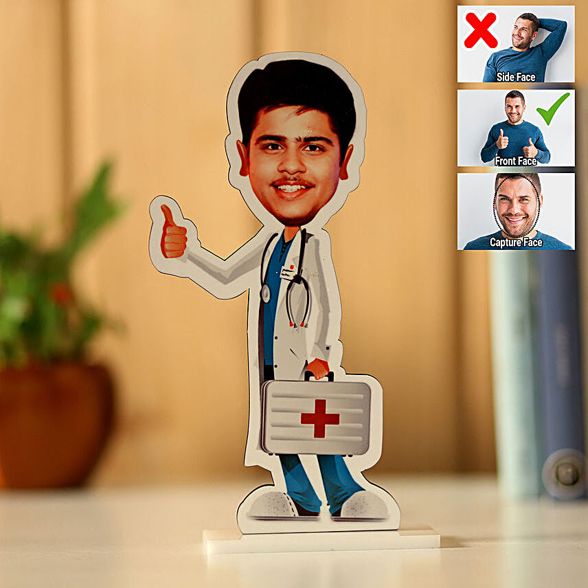 Online Personalised Male Doctor Caricature:Send Caricatures