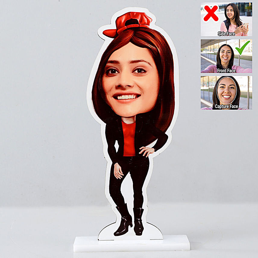 Online Personalised Woman Caricature:Quirky Personalised Carictures