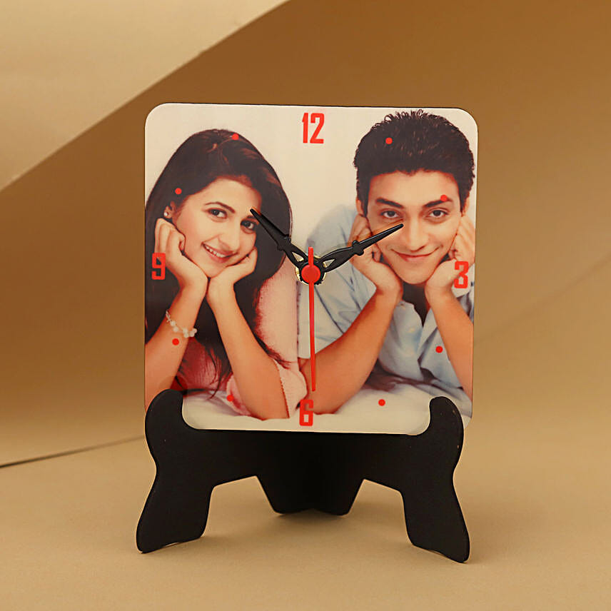 Buy/Send Personalised Picture Table Clock Online Ferns N Petals