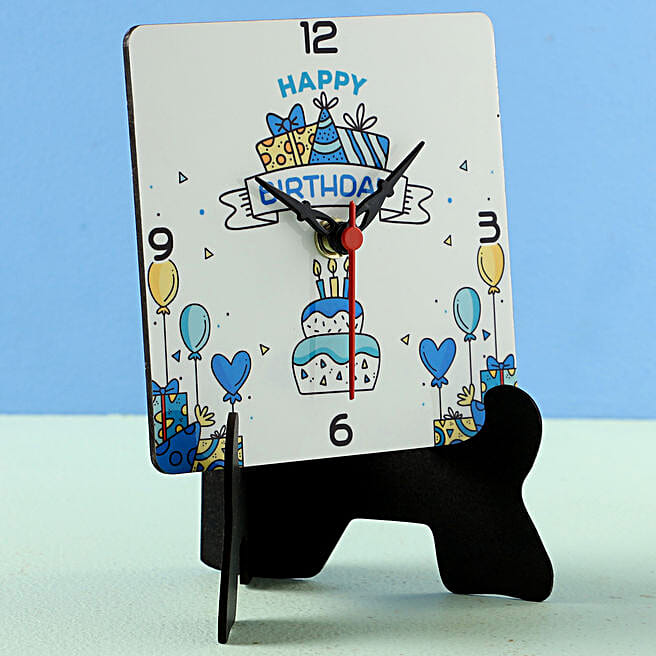 Buy/Send Birthday Theme Table Clock Online Ferns N Petals