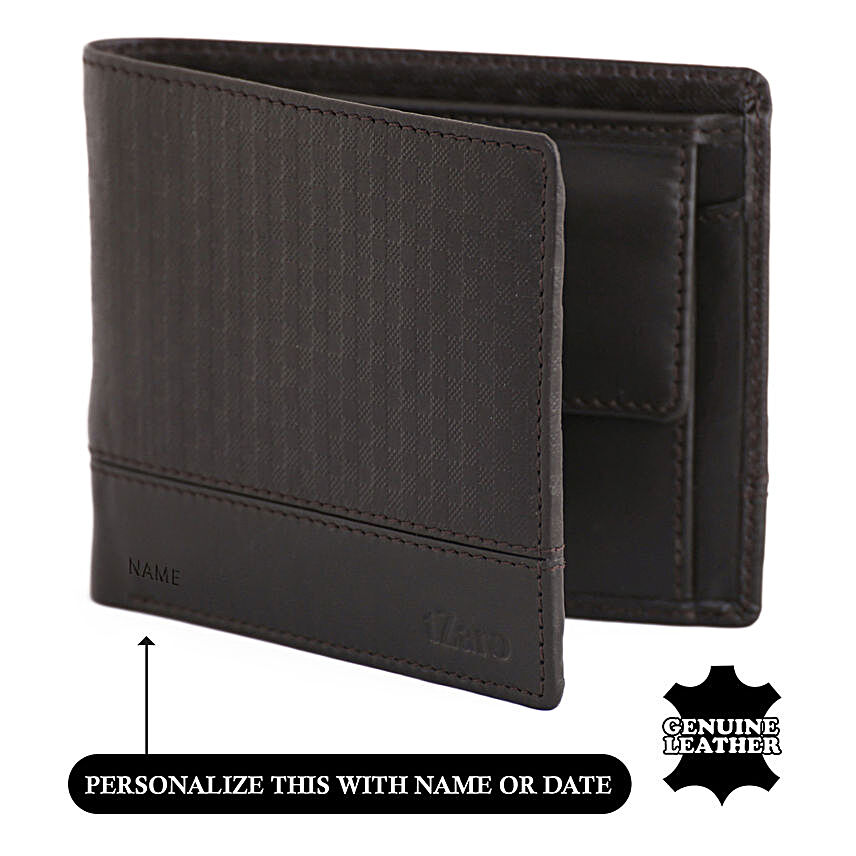Men's Bi-Fold Leather Brown Wallet