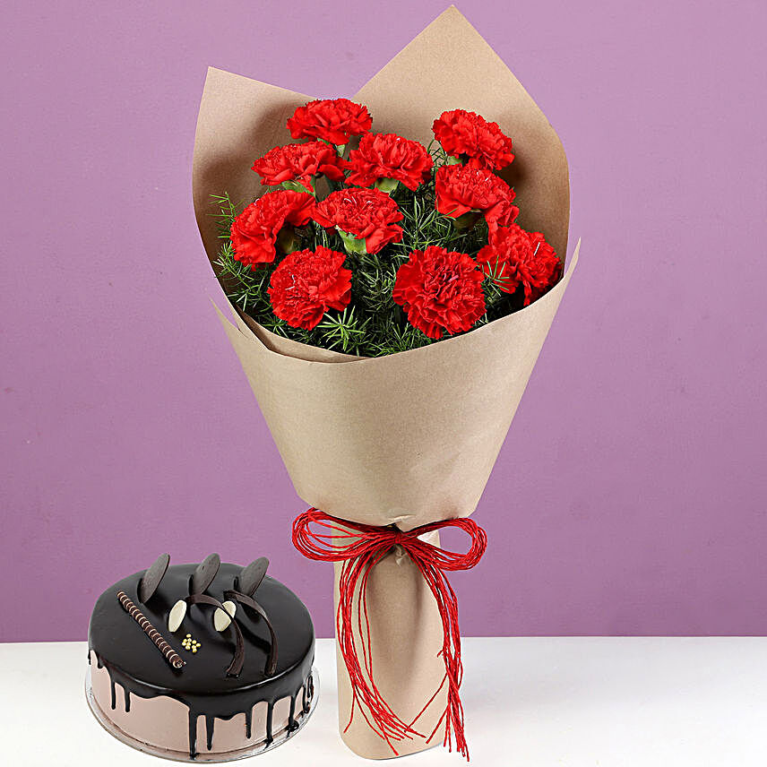 Online Flower and Cake Combo:Bunch of Flowers
