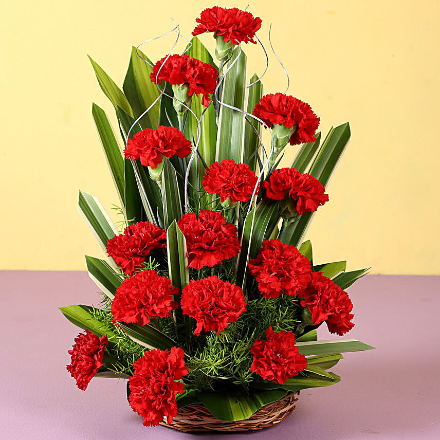 Red Carnation Arrangement Online