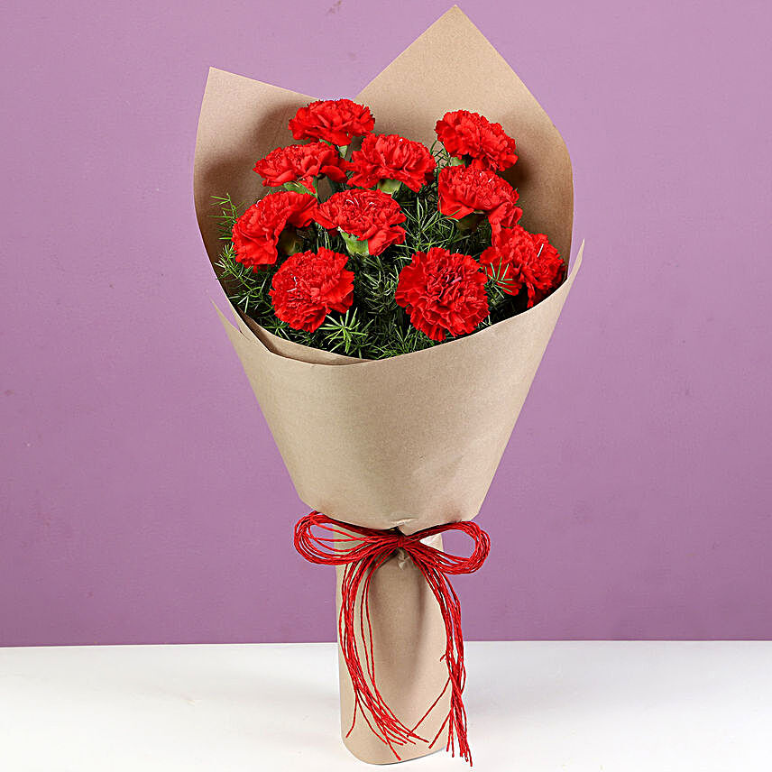 lovely red carnation online