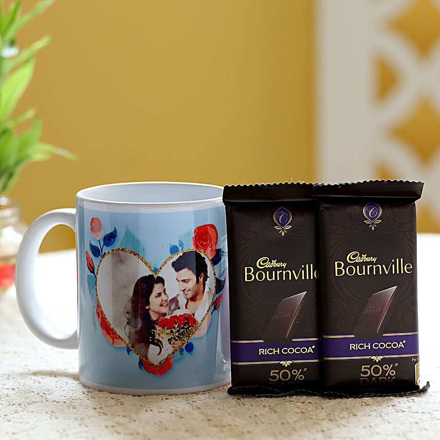 Personalised Mug & Bournville Dark Chocolates