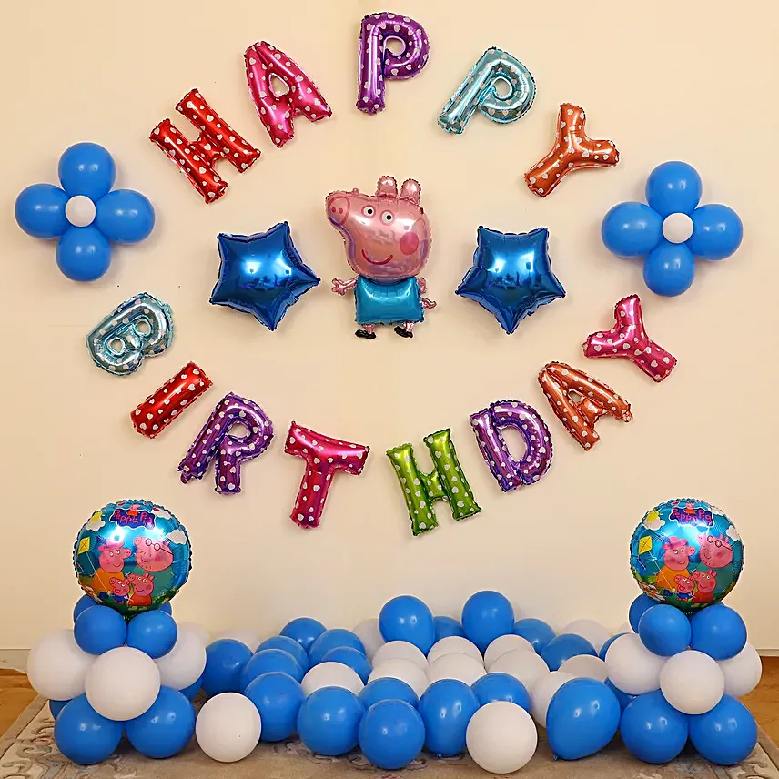 Kids Balloon Decoration for Birthday Online:Decoration Services for Kids
