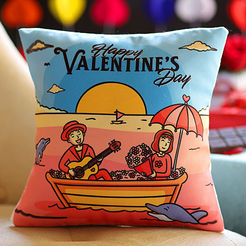Happy Couple Valentines Cushion