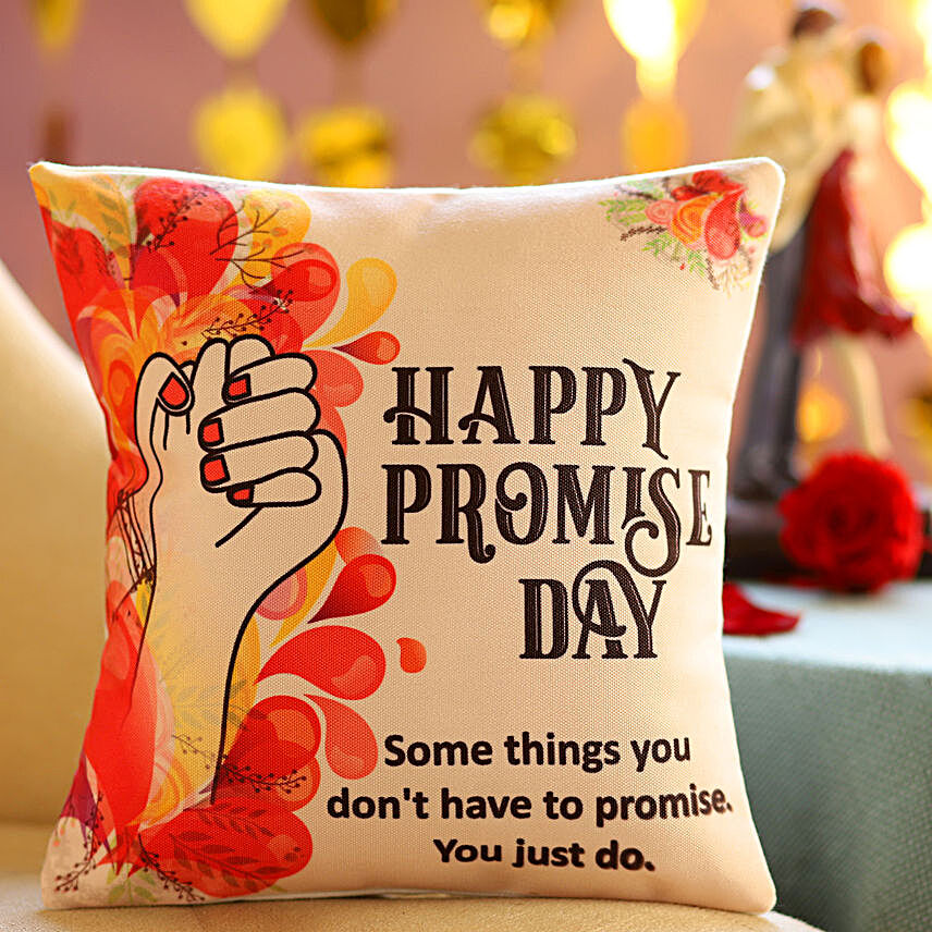 Promise Day Greetings Cushion