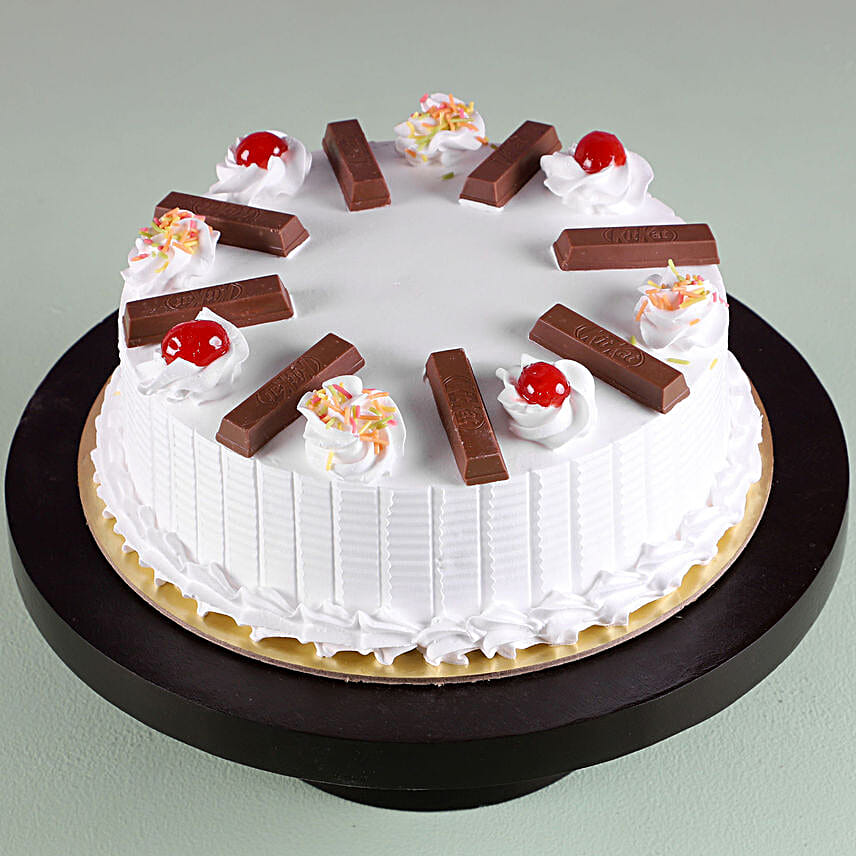 Buy Send Kitkat Vanilla Cake Half Kg Online Ferns N Petals Buy Send Kitkat Vanilla Cake Half Kg Online Ferns N Petals