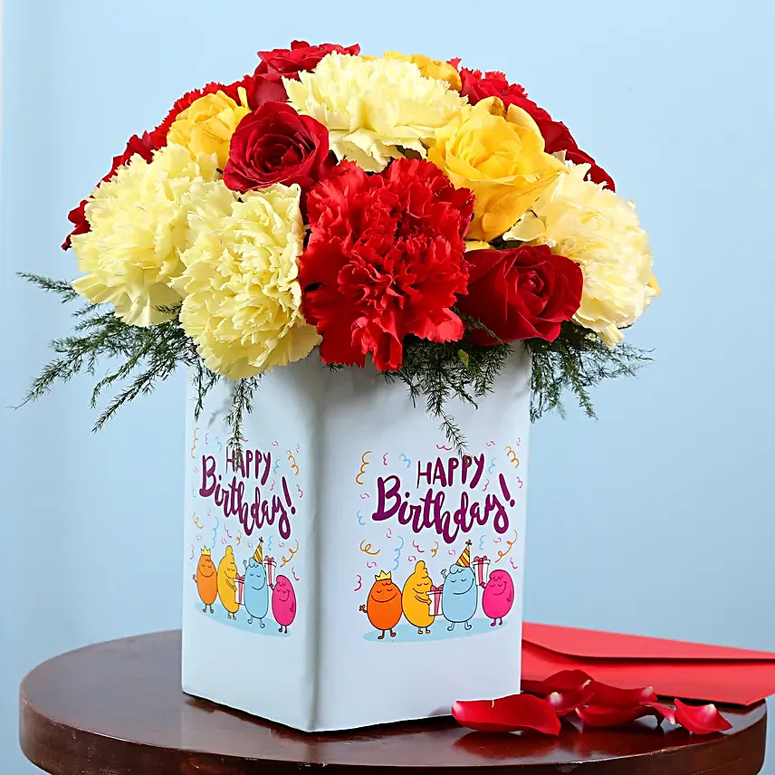 Birthday Flower Vase Surprise