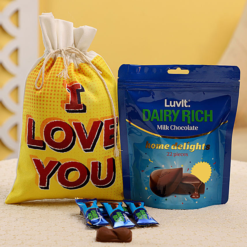 LuvIt Chocolates I Love You Gunny Bag