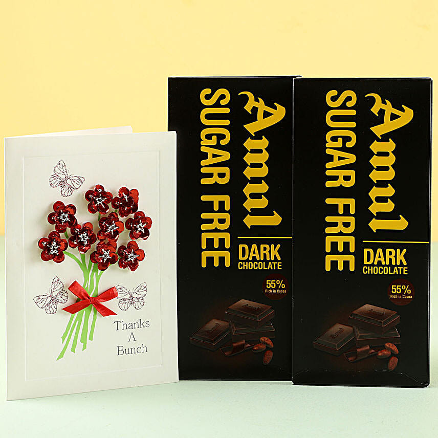 Buy/Send Sugar Free Dark Chocolates With Love Online FNP