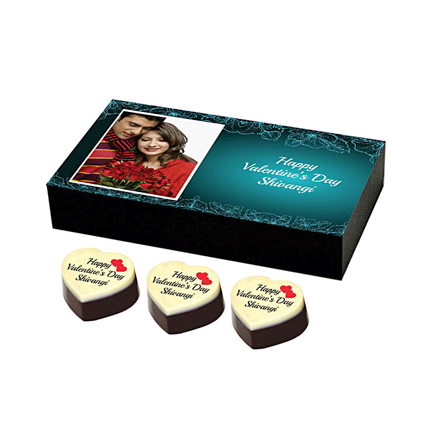 Valentine Wishes Personalised Chocolate Box