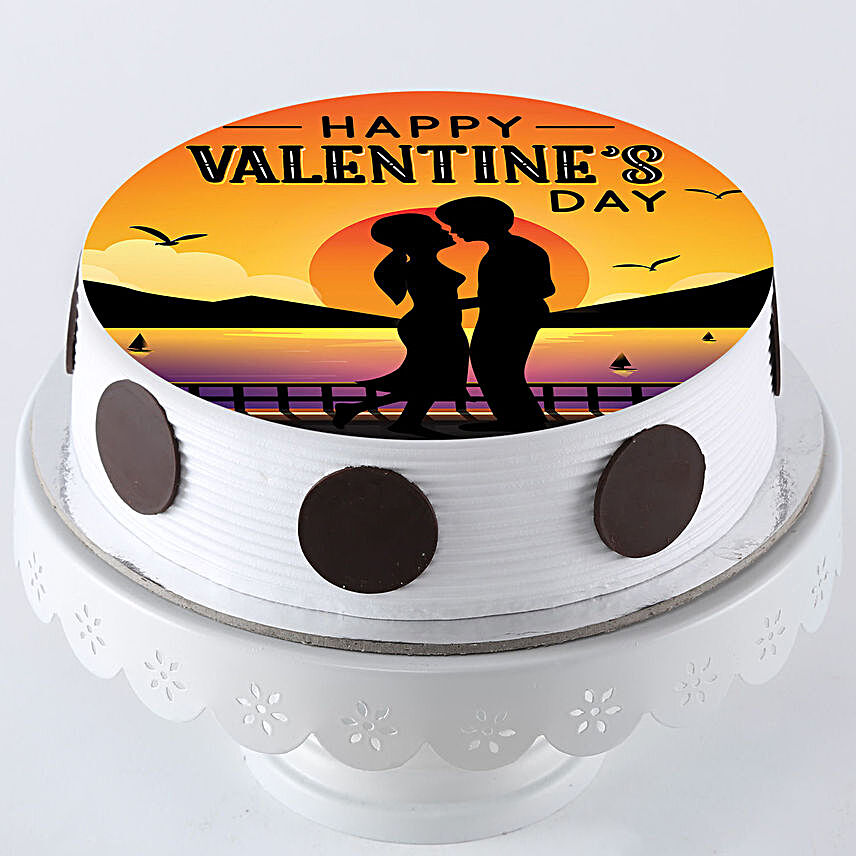 happy valentine printed cake online