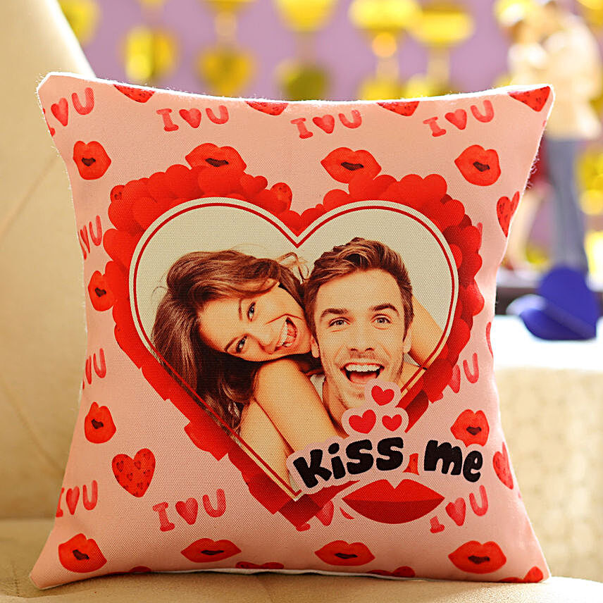 Kiss Me Personalised Cushion