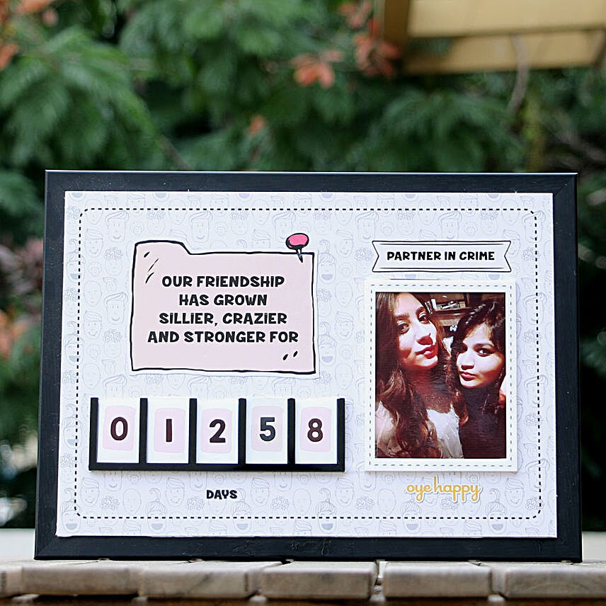 Personalised Friendship Tracker Frame