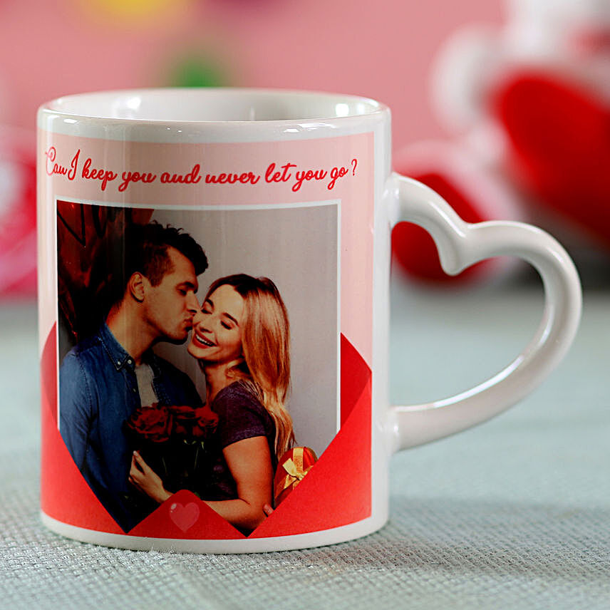 Love You Heart Personalised Mug
