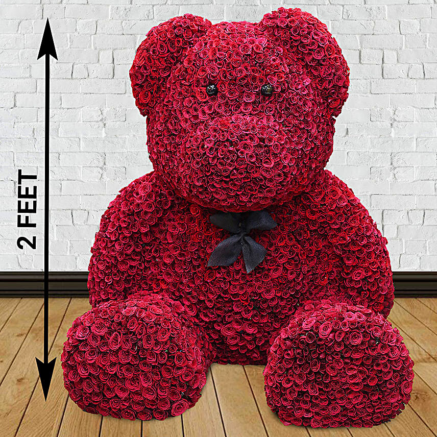 Online Red Rose Teddy:Wedding Gifts for Friend