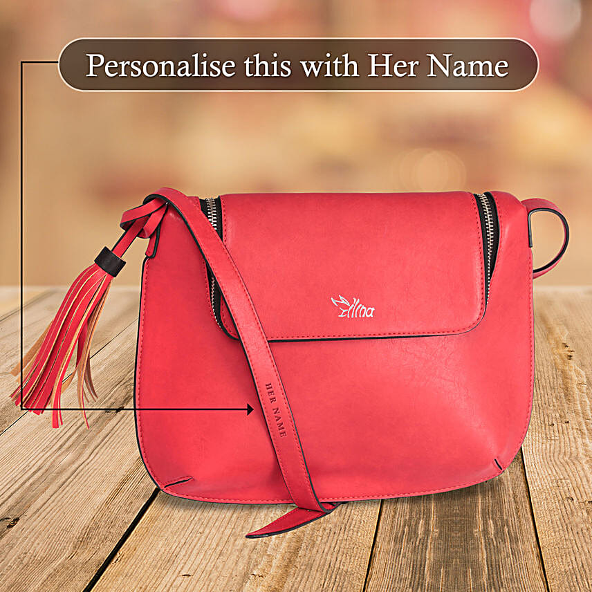 Graceful Red Sling Bag