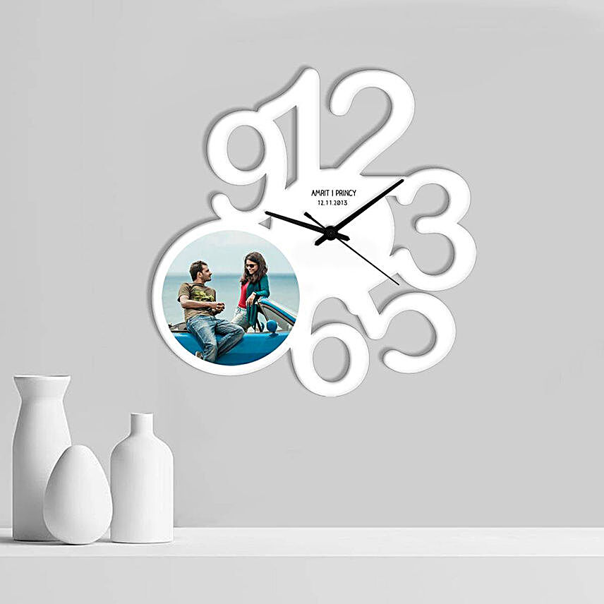 Creative Photo Wall Clock Online:Engagement Gifts