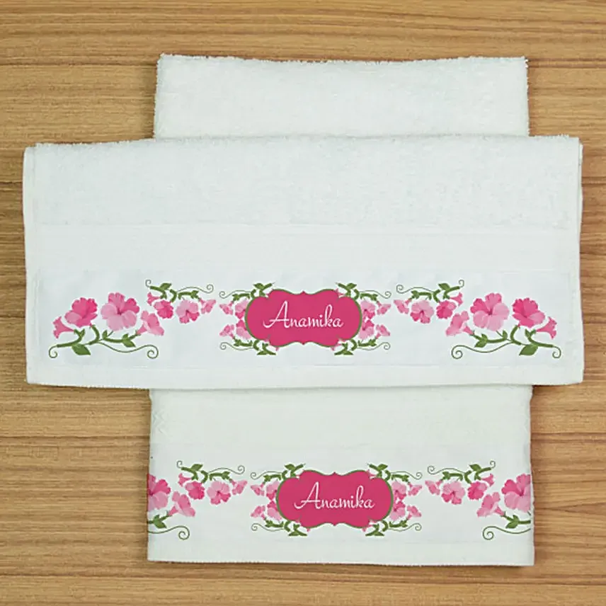 Floral print hotsell hand towels