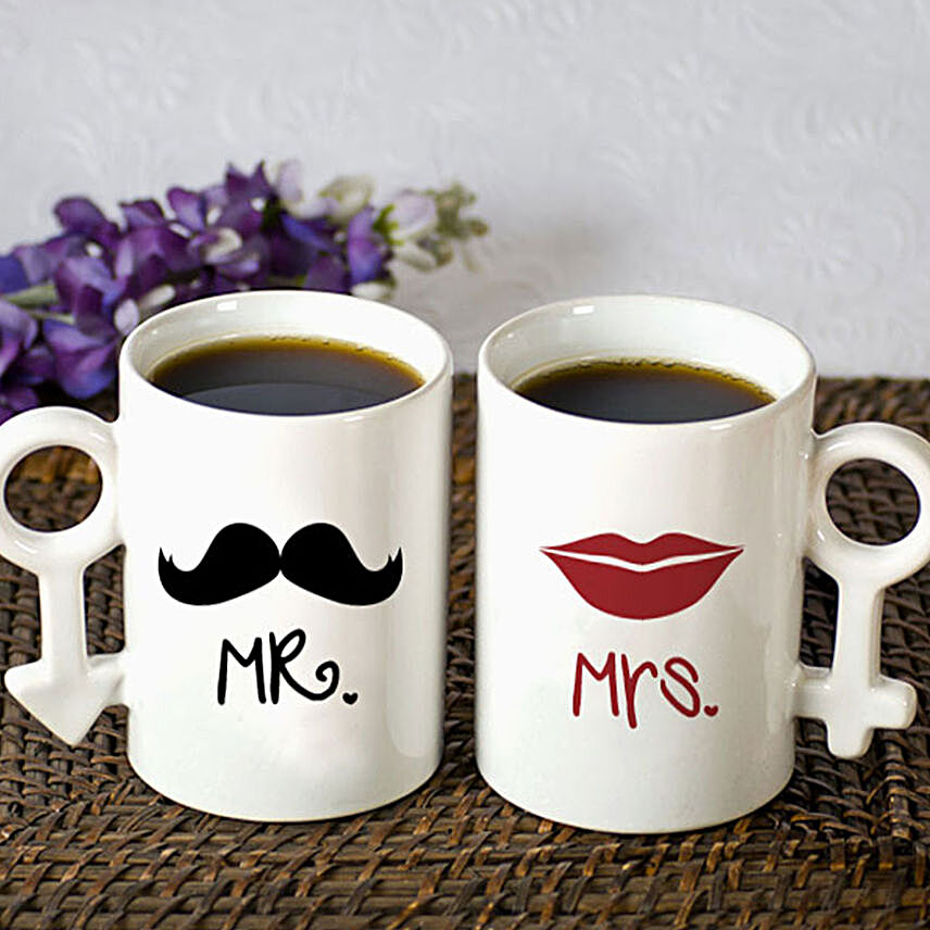 Personalised Mr & Mrs Mug Set