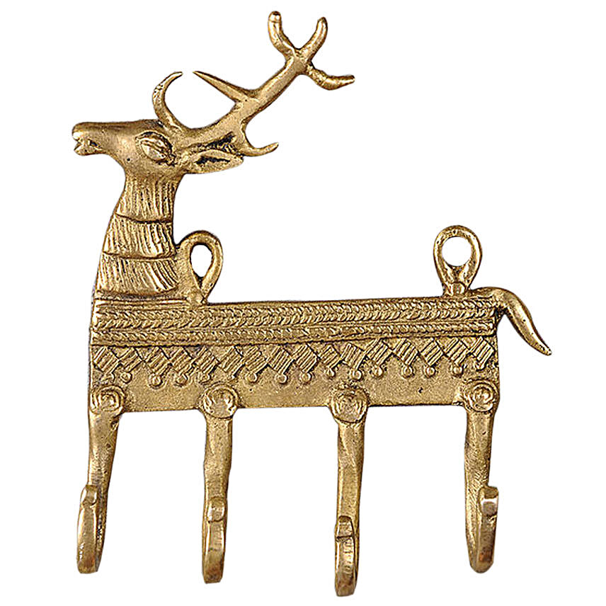 Antique Deer Brass Hook