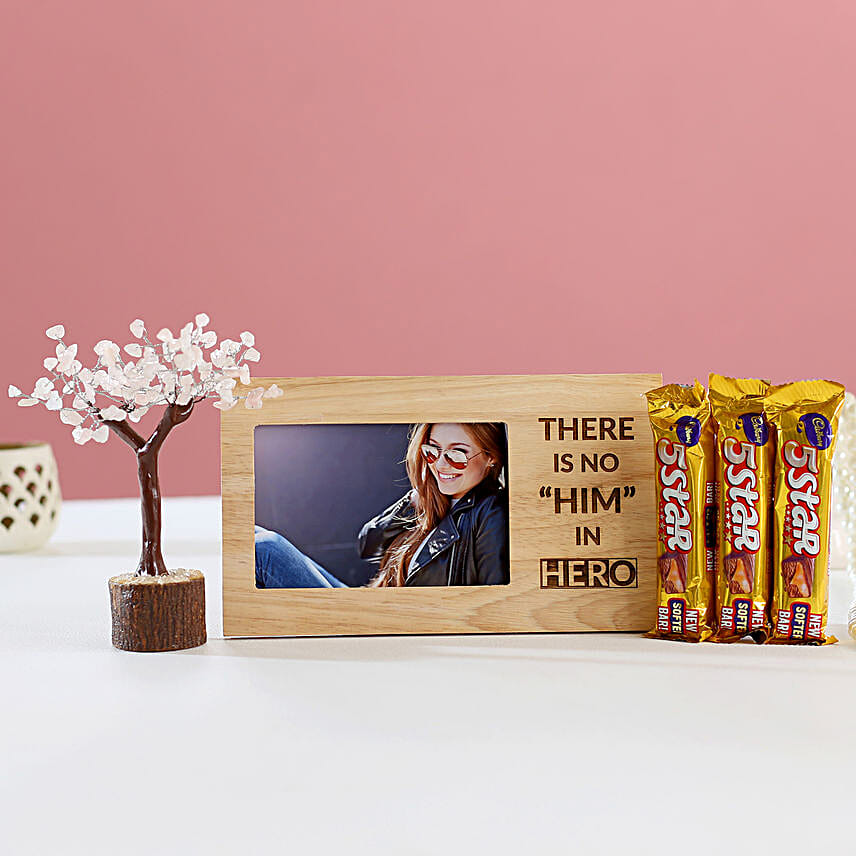 Rose Quartz Wishing Tree & Frame Combo