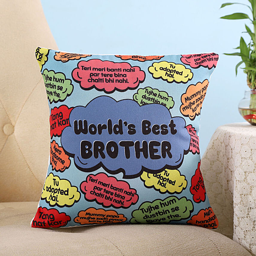 Colourful Best Brother Cushion
