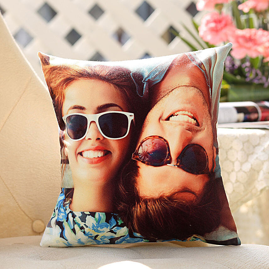 Online Couple Personalised Picture Cushion