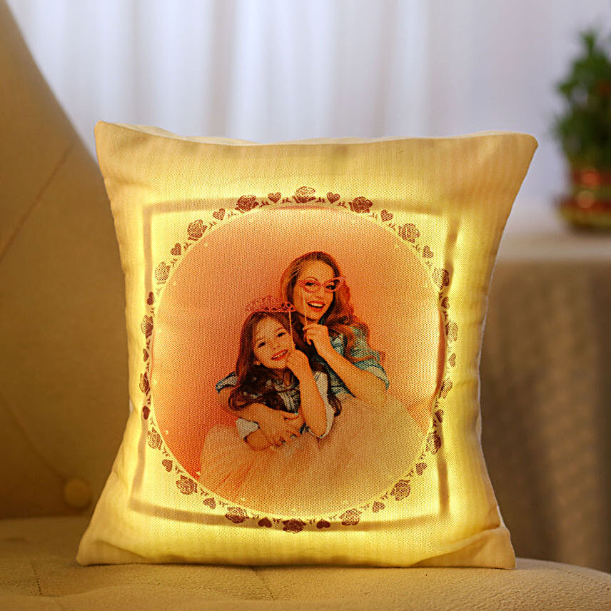 online led cushion for mother:customised led cushion