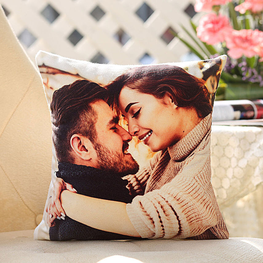 customized photo cushion for her online:Send Gifts For Kiss Day