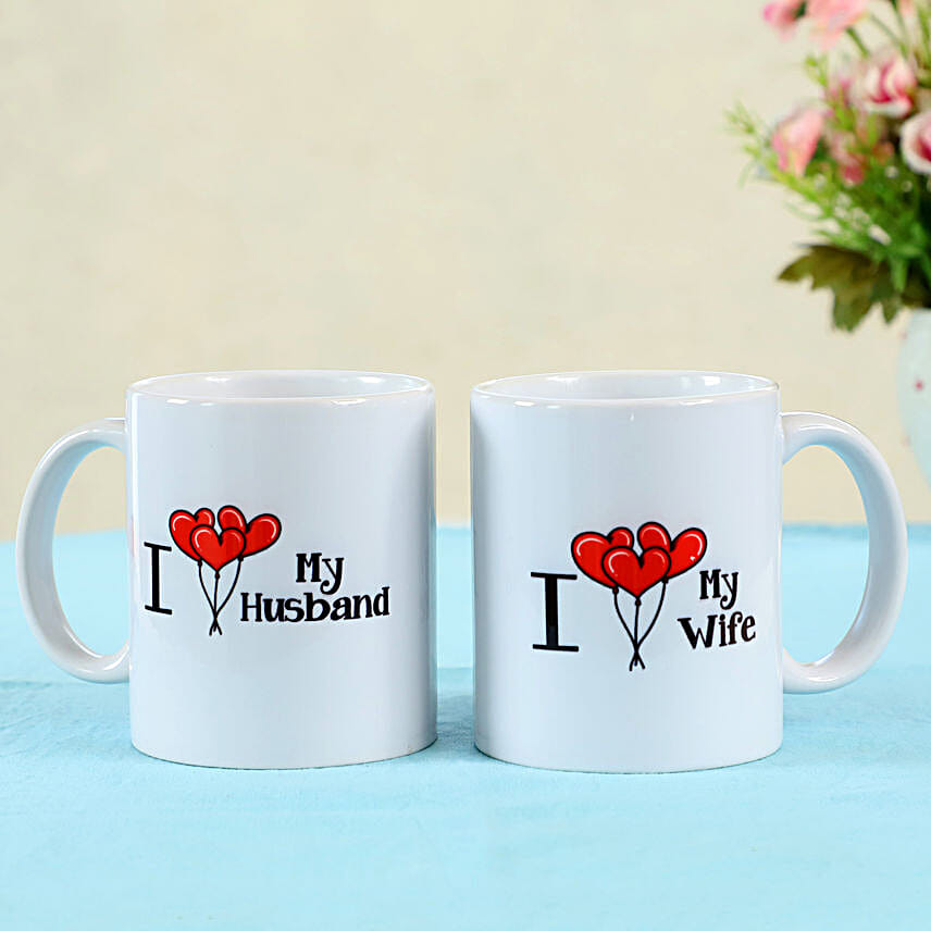 Loving Husband Wife Mug Set