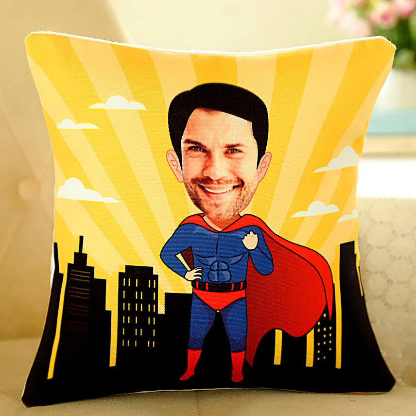 caricature cushion for him online:Valentines Day Cushions