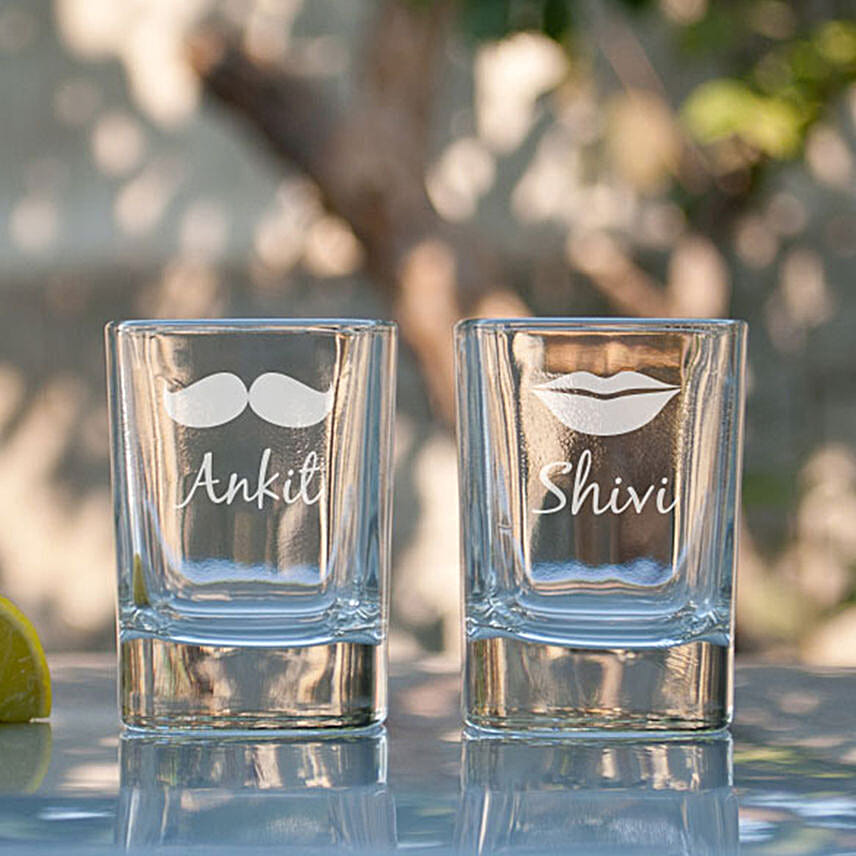 Couple Personalised Shot Glasses