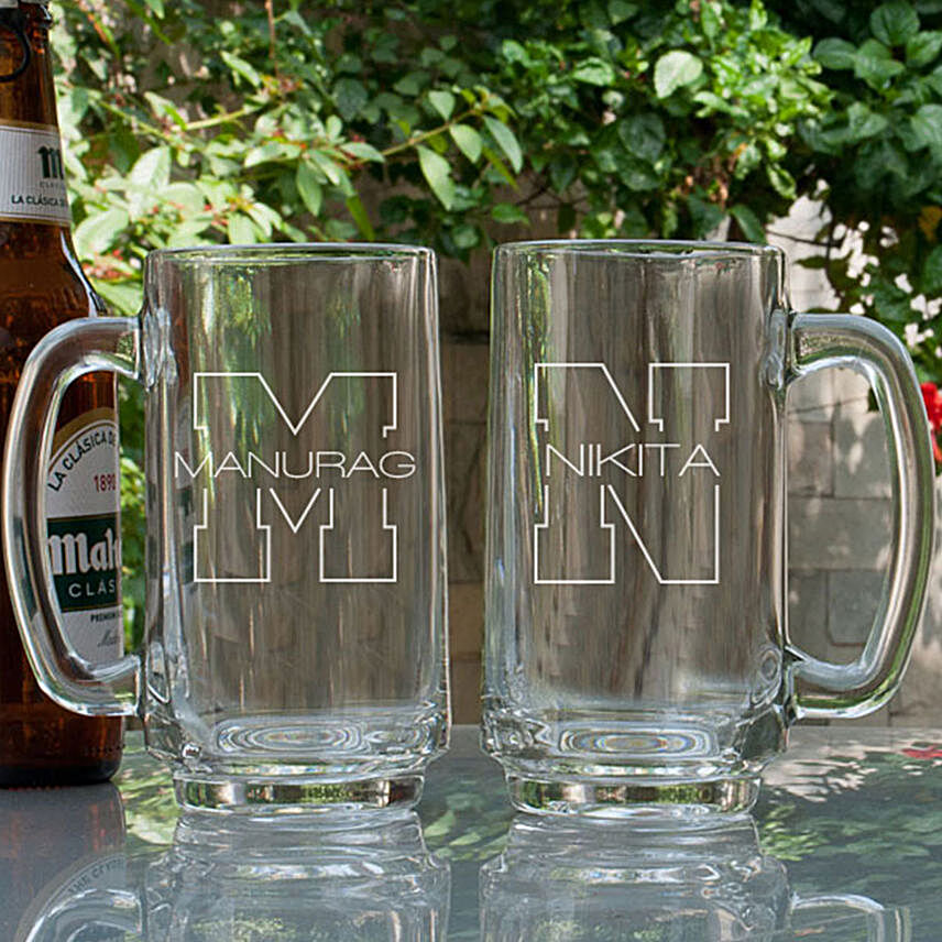 Customised Beer Mug For Her:Buy Personalised Beer Glasses